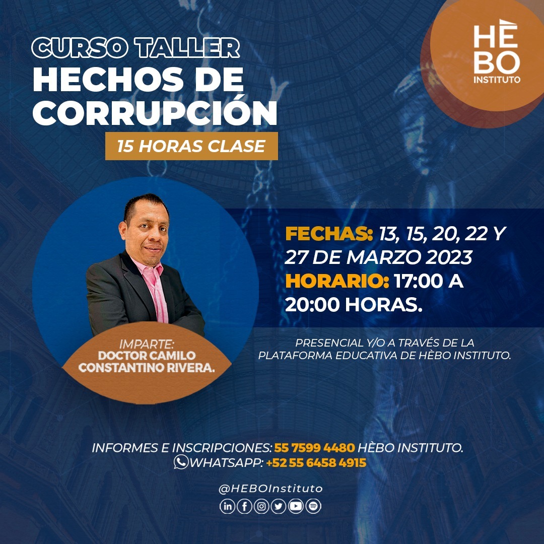 CURSO-TALLER “HECHOS DE CORRUPCIÓN”
