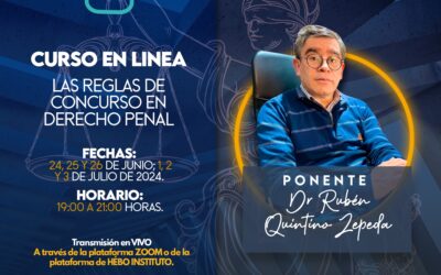 CURSO EN LÍNEA  Las reglas de Concurso en Derecho Penal