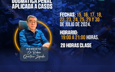 CURSO EN LÍNEA  Dogmática Penal Aplicada a Casos