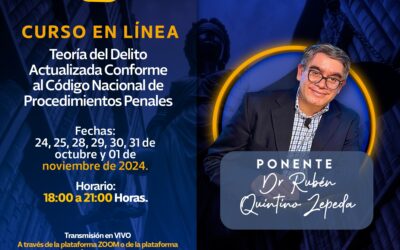 CURSO EN LÍNEA TEORÍA DEL DELITO ACTUALIZADA CONFORME AL CÓDIGO NACIONAL DE PROCEDIMIENTOS PENALES.